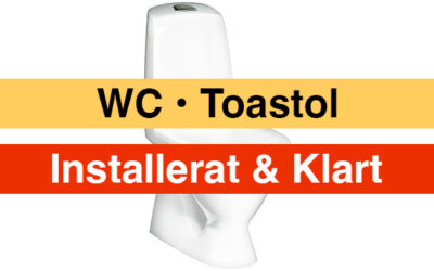 WC • Toastol – Installerat och klart