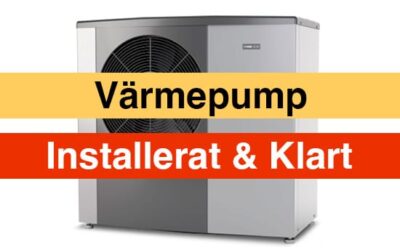 Värmepanna – Installerat och klart